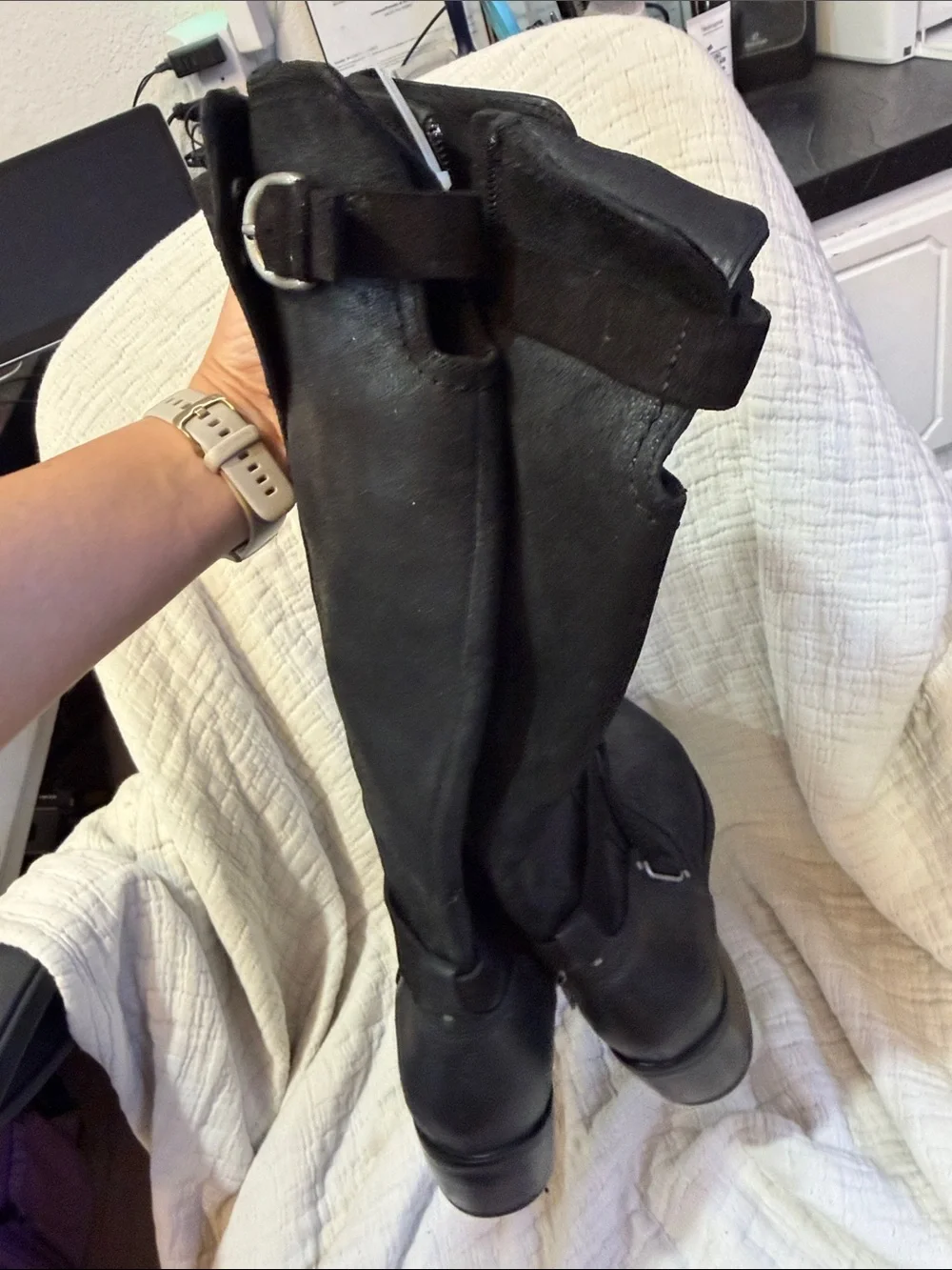 UGG SIZE 9Classic Black Knee-High Riding Boots - Women's